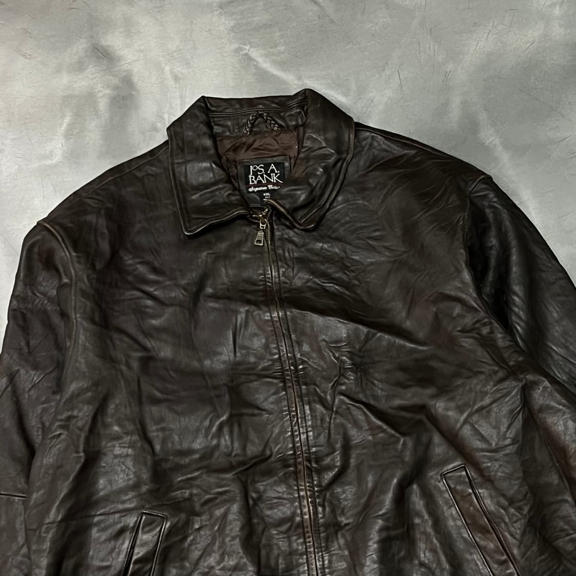 조스에이뱅크 레더 카라 자켓 y15017 상품이미지3