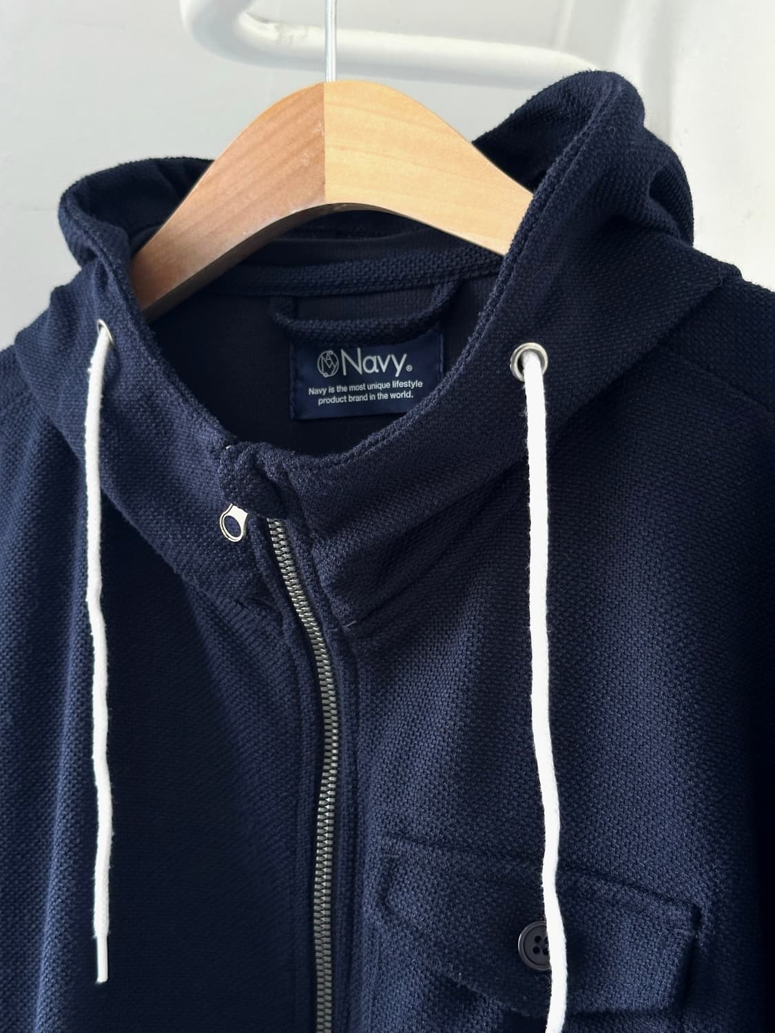 Knit fabric hooded design jacket 상품이미지5
