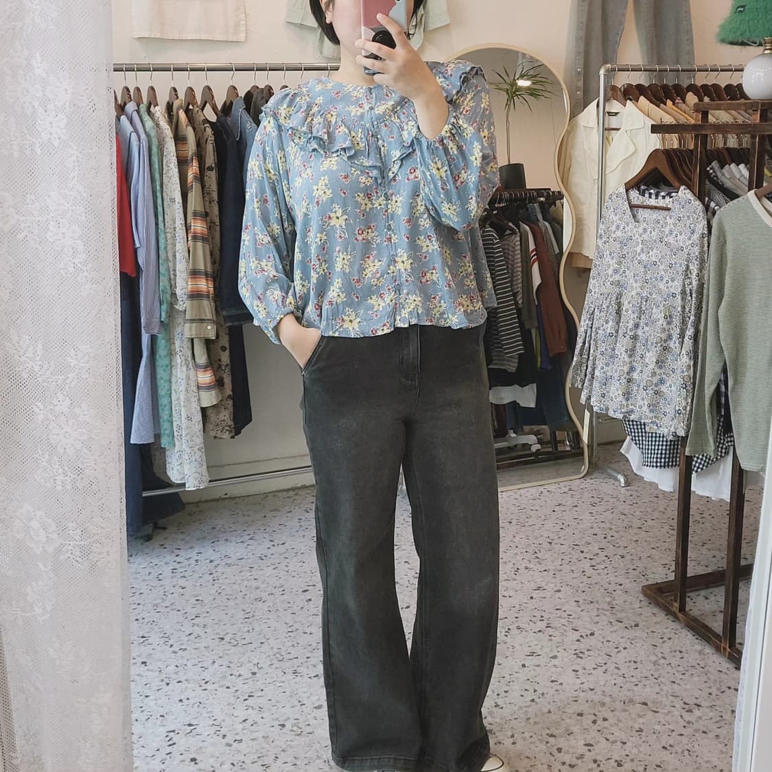 Niko and 레이온 플라워 블라우스 상품이미지10