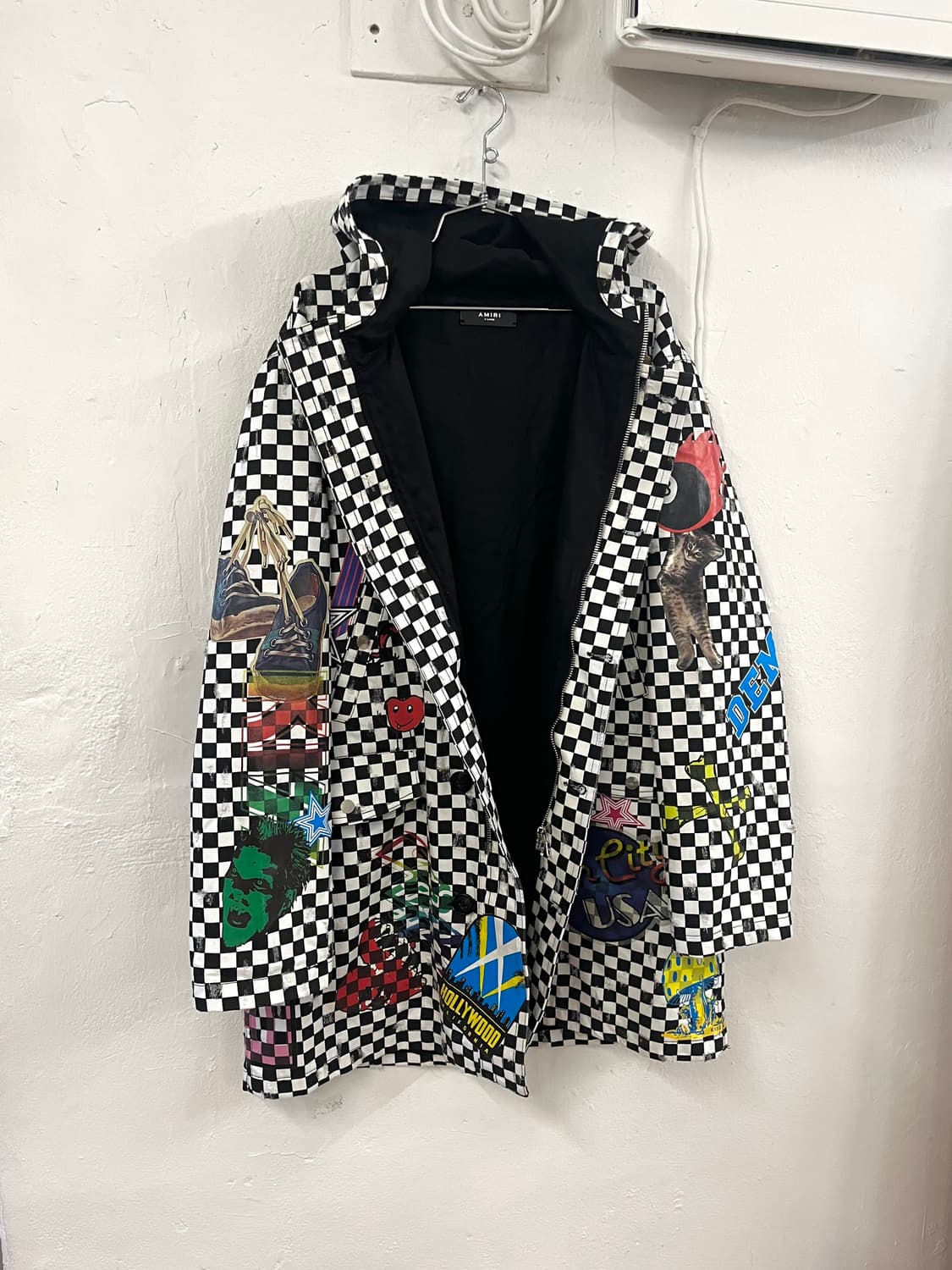 아미리 컬렉션 체크보드 파카 코트 상품이미지3