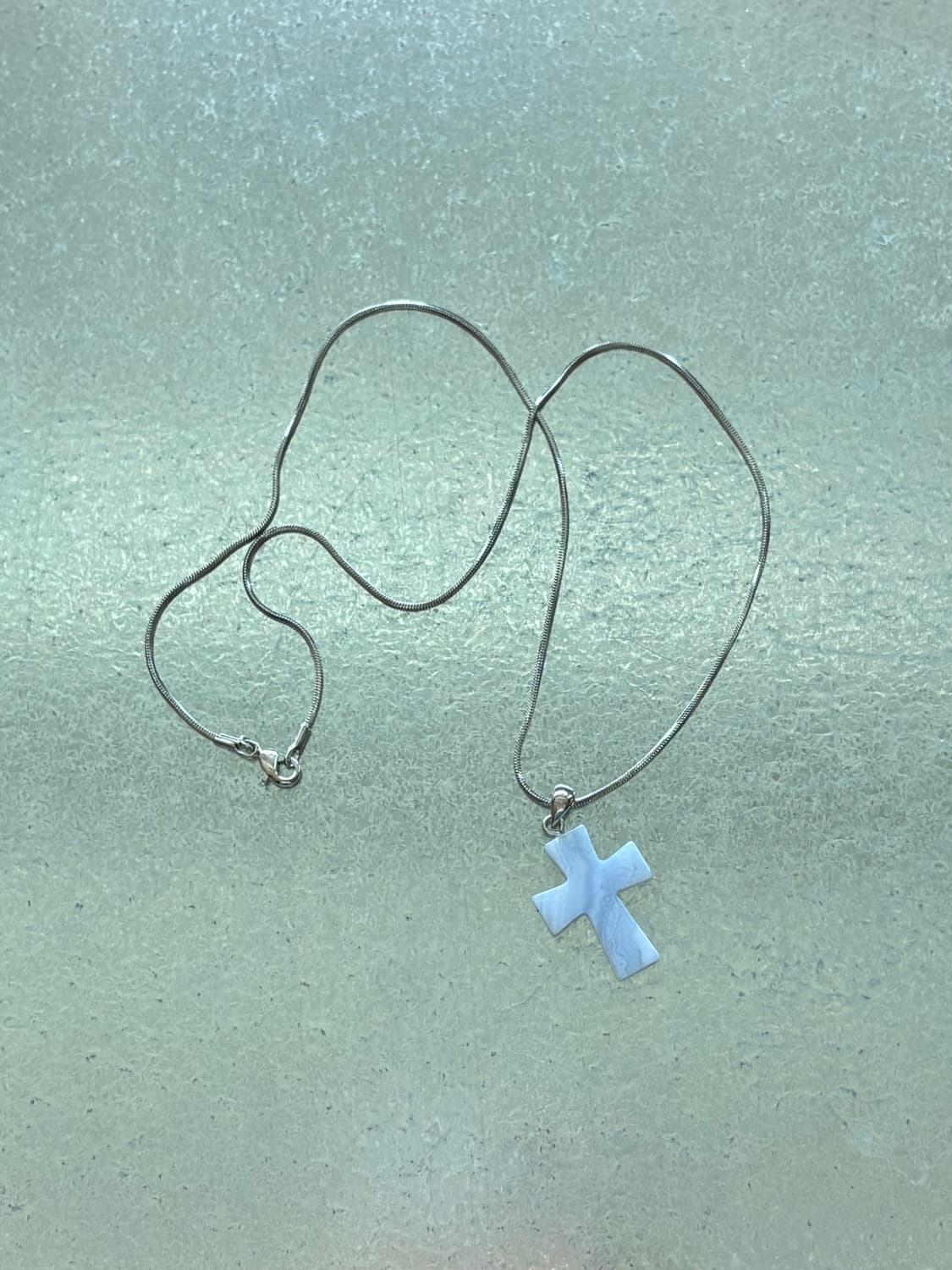 원석 십자가 목걸이 상품이미지1