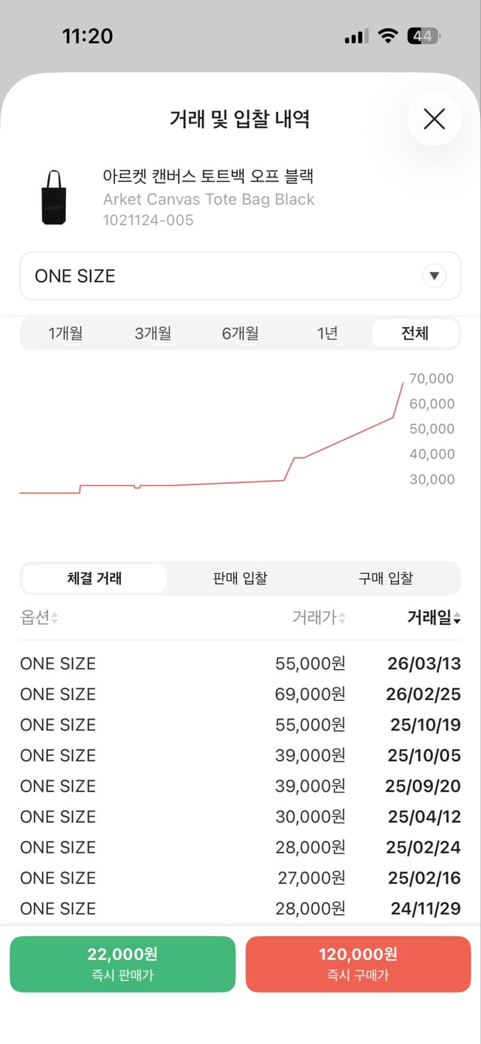 아르켓 캔버스 토트백 오프 블랙 상품이미지2