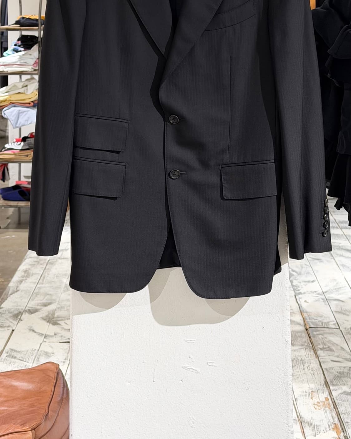 톰포드 블랙 울 오코너 투버튼 싱글 브레스트 수트 자켓 상품이미지5