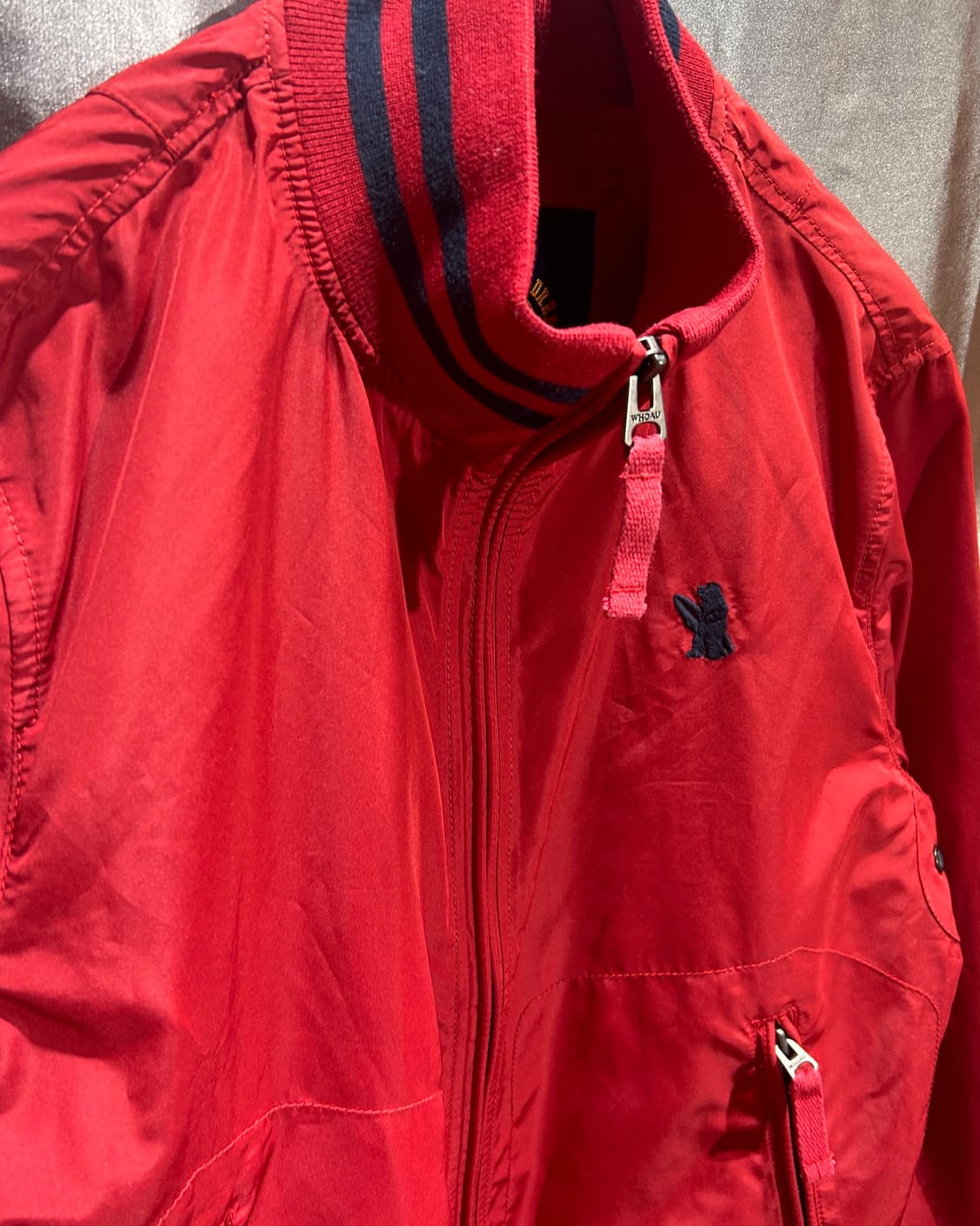 M 후아유 레드 스포티 해링턴 나일론 자켓 상품이미지4