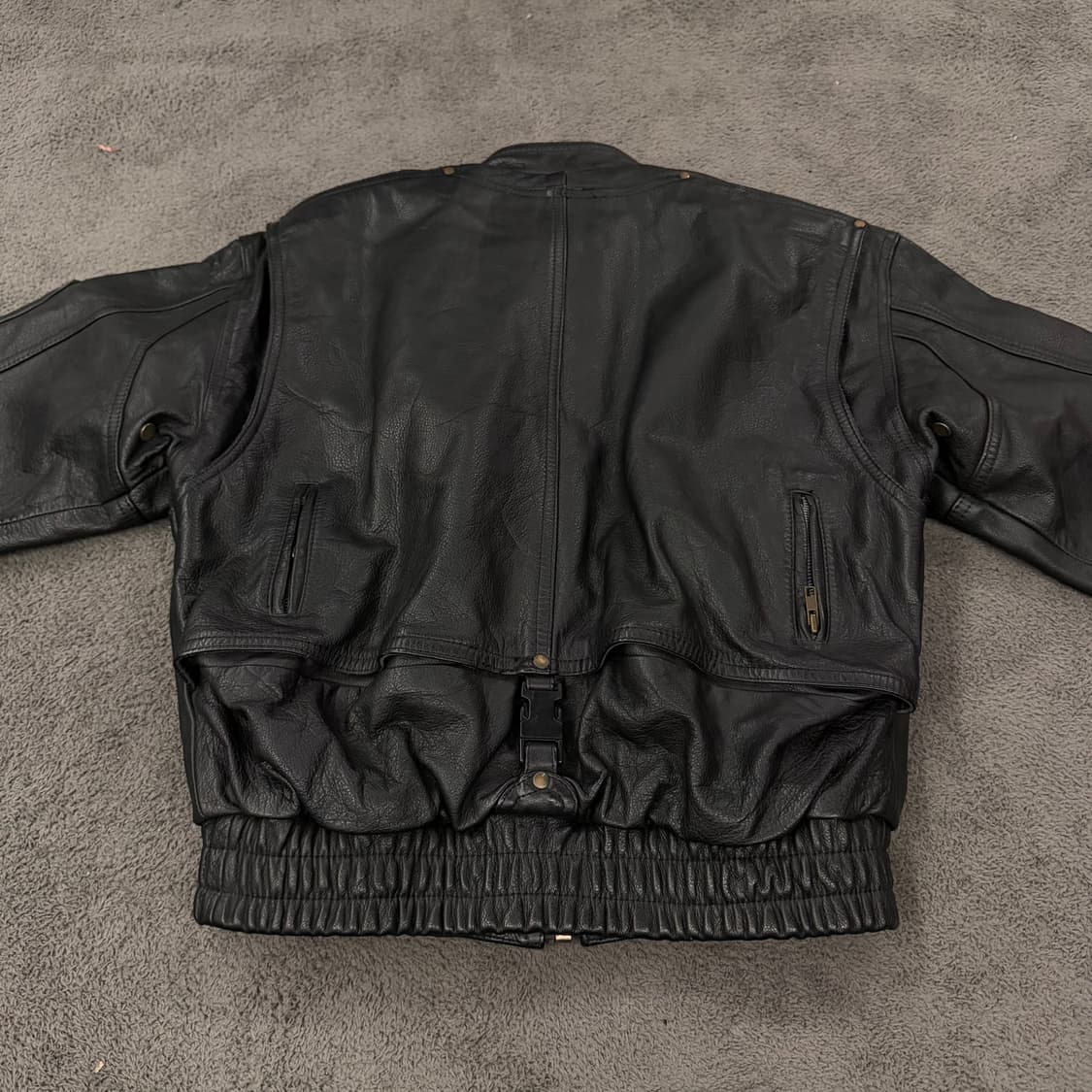 [정품/L] Plicana 모터사이클 라이더 레더 가죽 자켓 상품이미지4