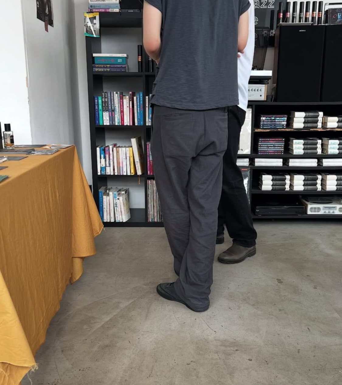 Stitch crease trouser (charcoal) 2사이즈 상품이미지2