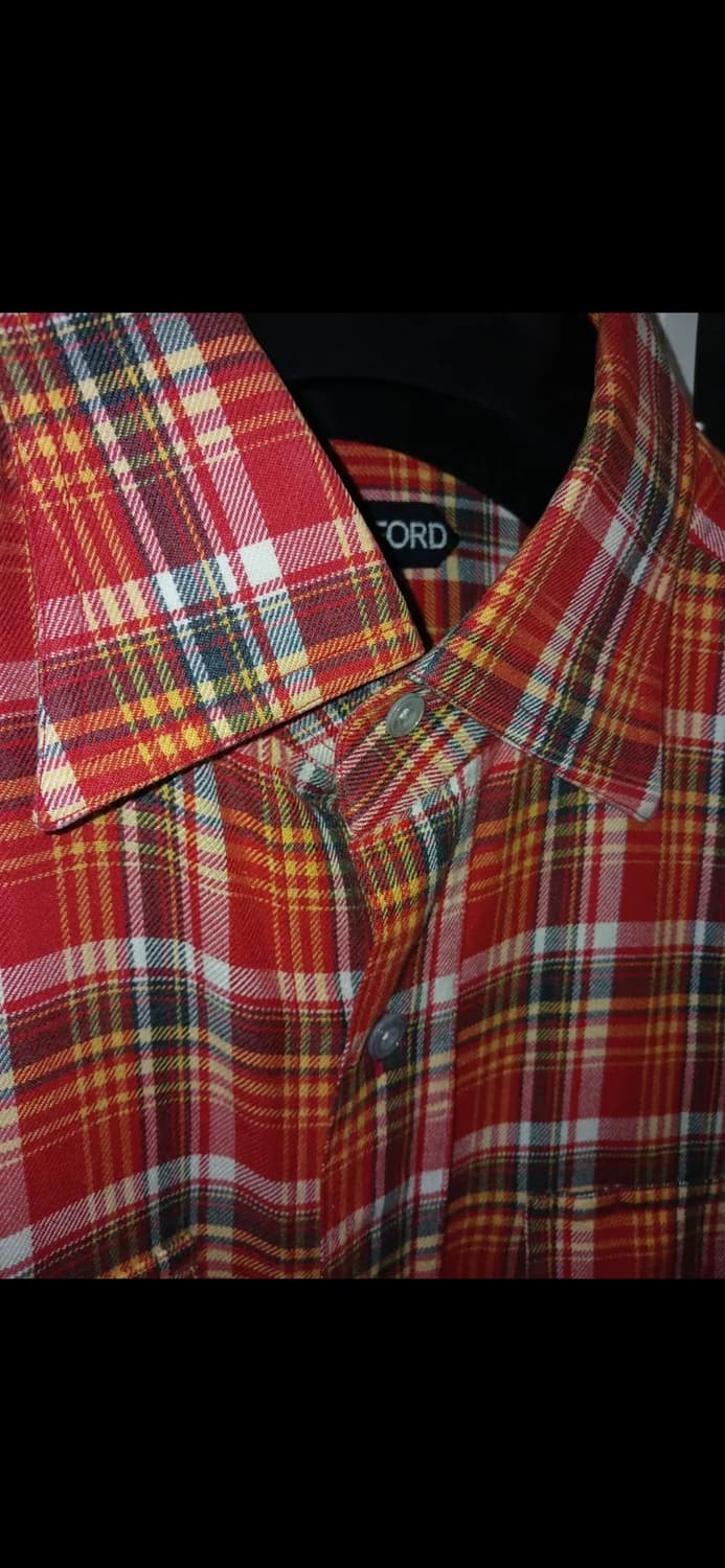 TOM FORD COTTON PLAIDS SHIRTS 상품이미지3