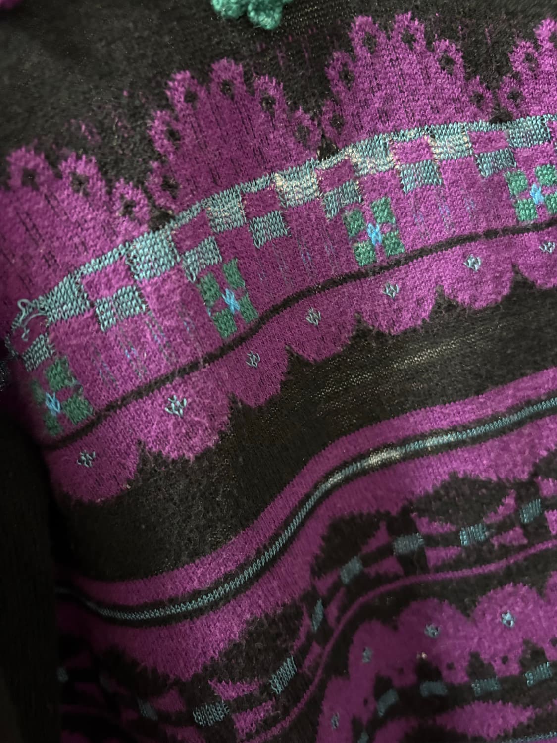 수나오쿠와하라 자수 가디건 상품이미지4