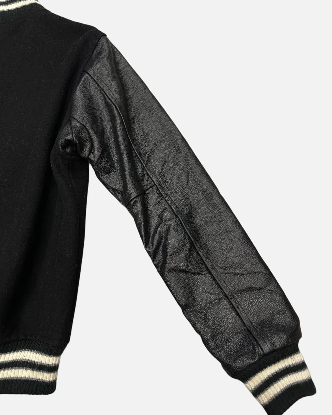 COEN wool leather vasity jacket 상품이미지5