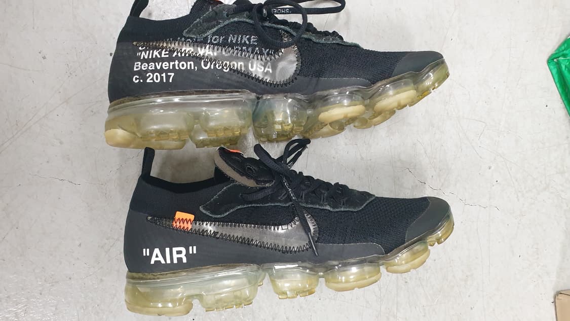 나이키 오프화이트 에어 베이퍼맥스 블랙 275 상품이미지3