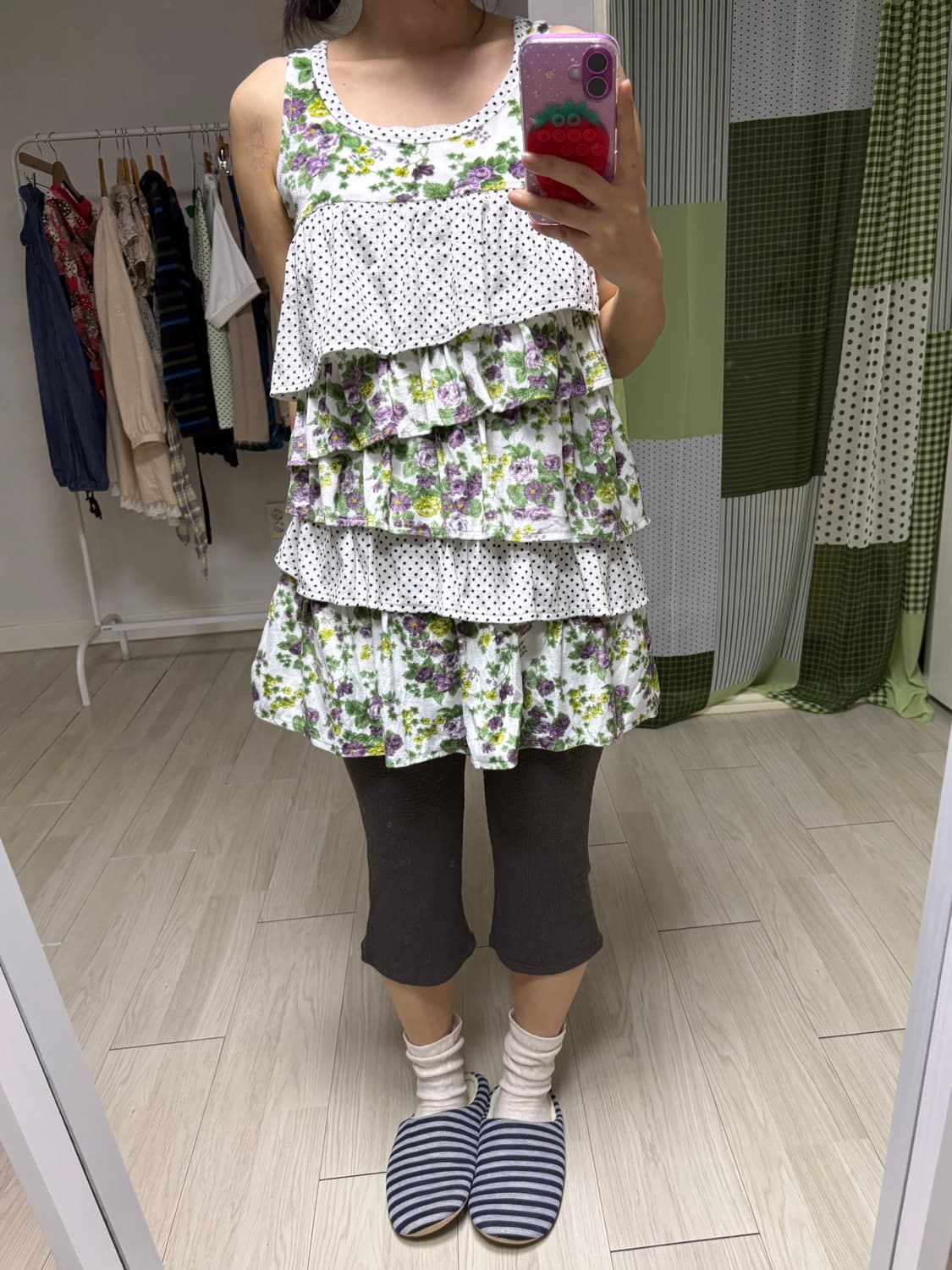 플라워 도트 캉캉 슬리브리스 상품이미지8