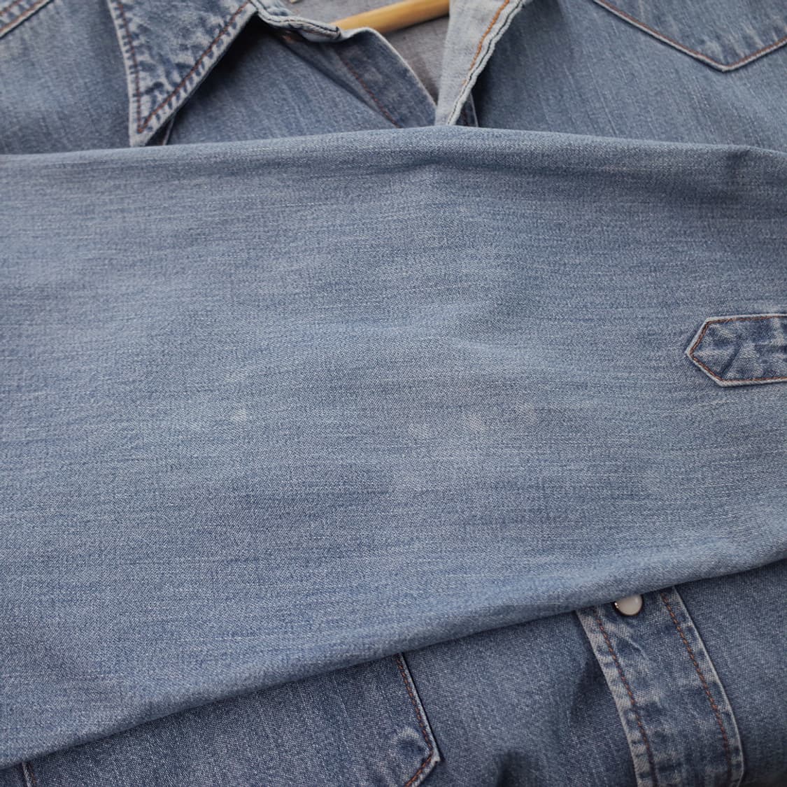 90's Levi's Denim Western Shirt 상품이미지8