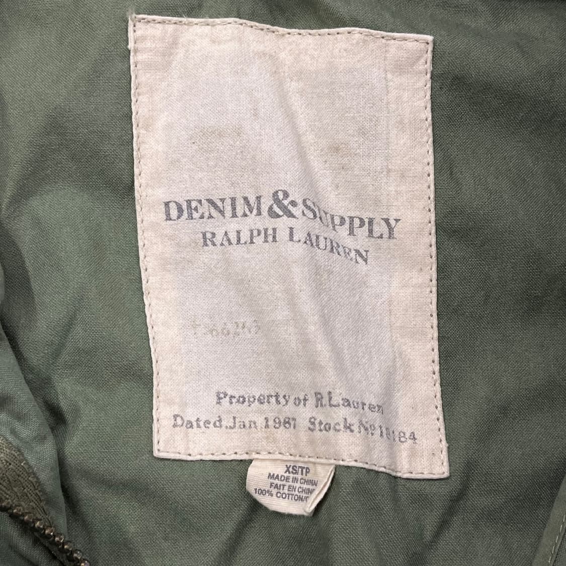 [정품/XS] 폴로 랄프로렌 카키색 야상 조끼 밀리터리 스타일 b16 상품이미지4