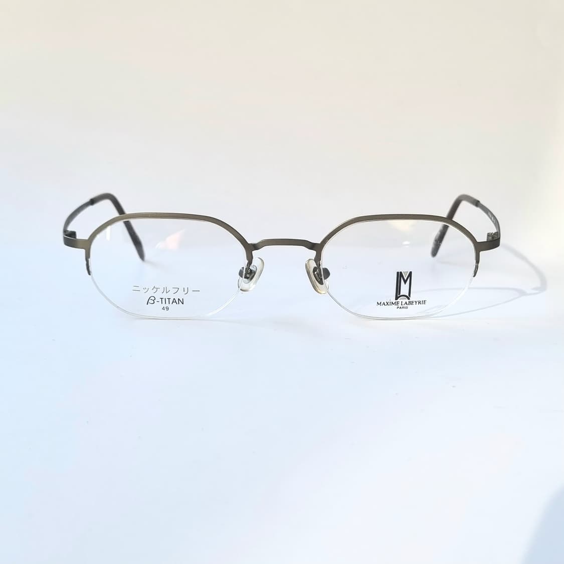 라베리(Maxime Labeyrie) 초경량 베타 티타늄 반무테 안경 상품이미지2