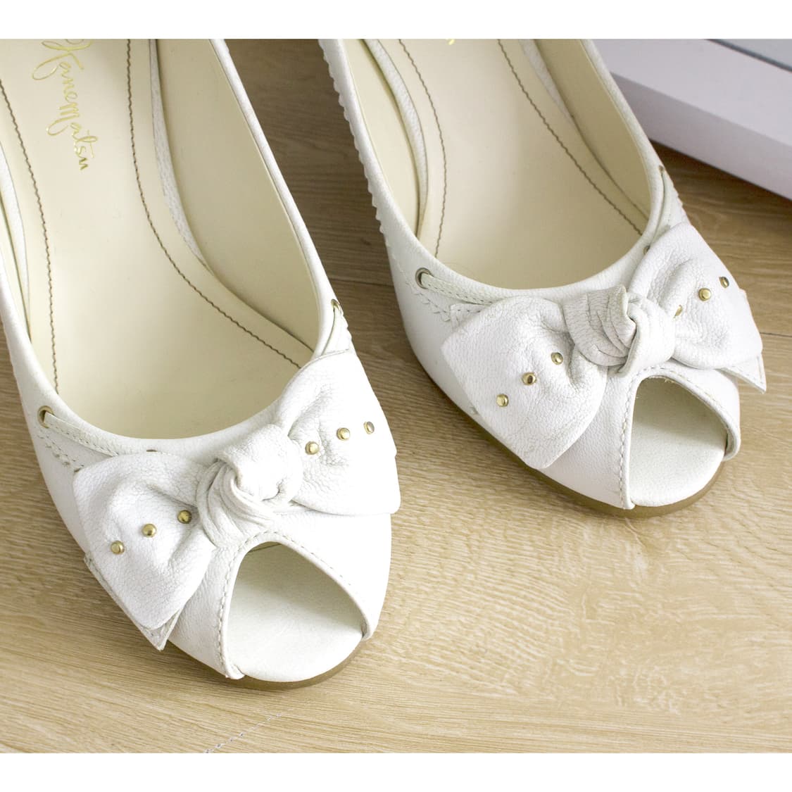 GINZA BRAND 리본 우드 힐𓂃 ♬ 상품이미지3