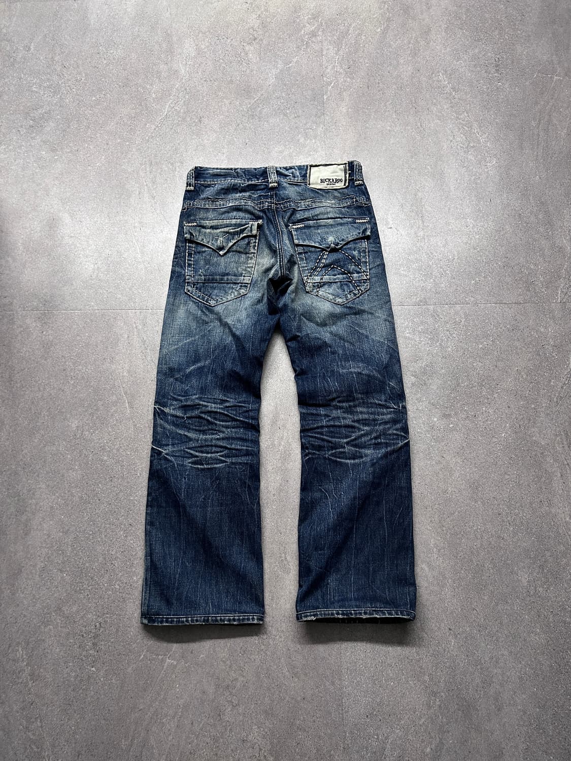 버커루 하드 워싱 데님 팬츠 상품이미지7