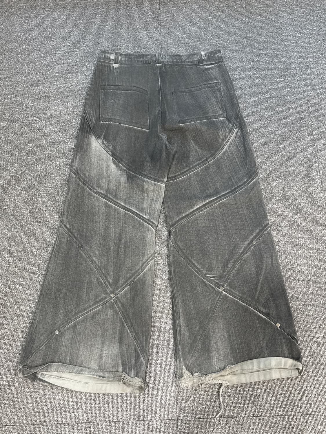 FRKM SCD 디스트로이드 워싱 플레어 팬츠 L  상품이미지9