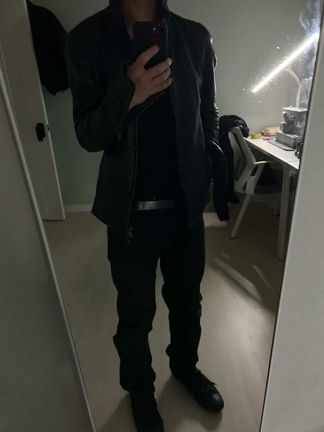 Junhashimoto zip leather shats jacket 상품이미지8