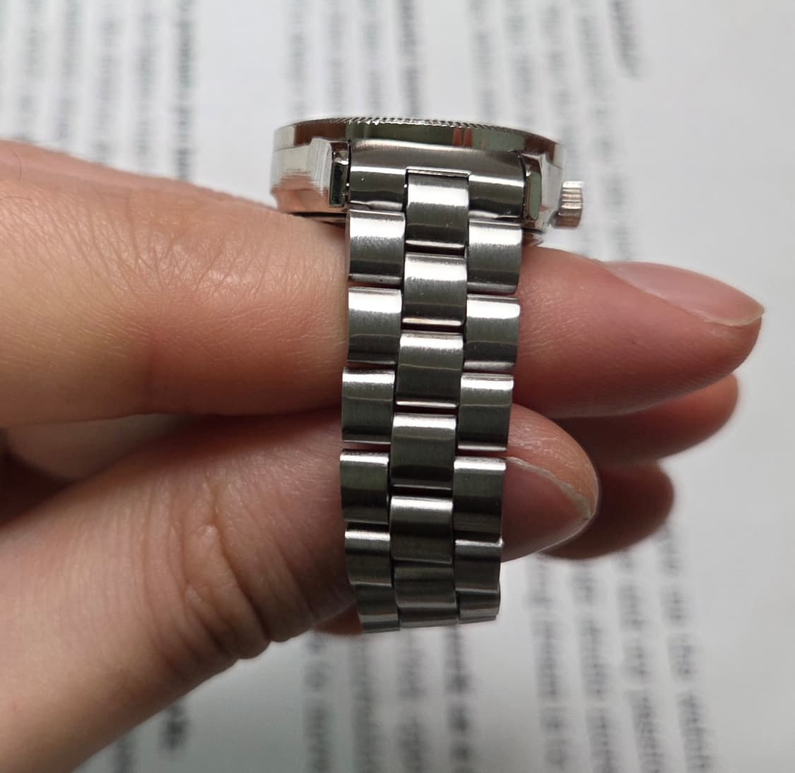 빈티지 부로바 데이데이트 샴골판 코인베젤 오토매틱 통줄 브슬 여성용   상품이미지5