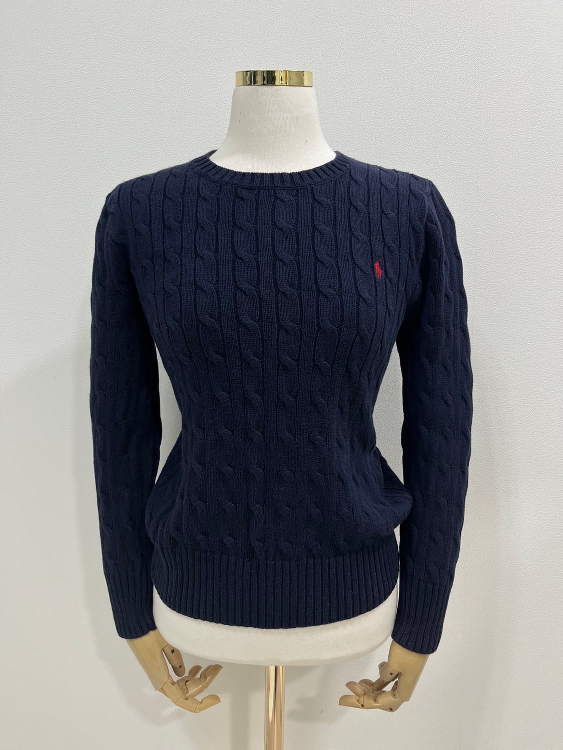 폴로 랄프로렌 케이블 니트 네이비 상품이미지1