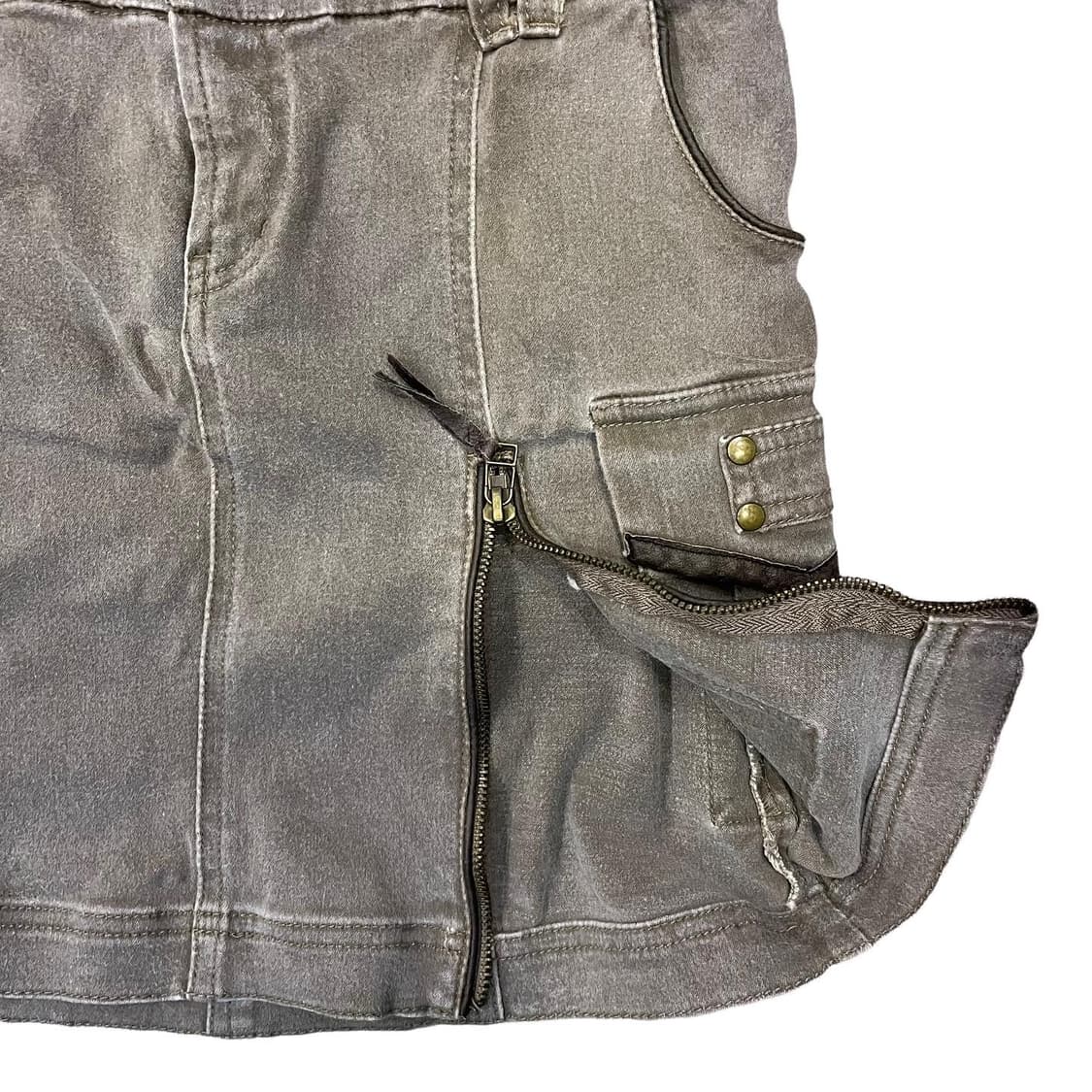 JPN ZIP 디테일 카고 스커트  상품이미지2