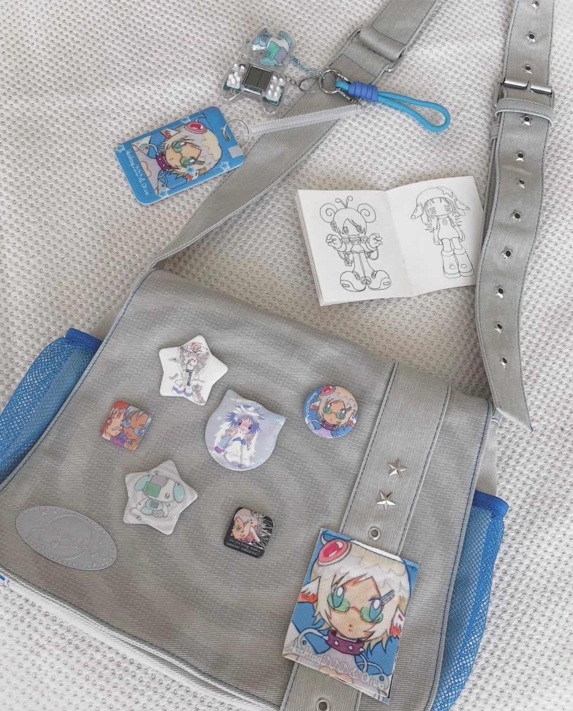 HashtagDDD Crossbody Messenger Bag 상품이미지1