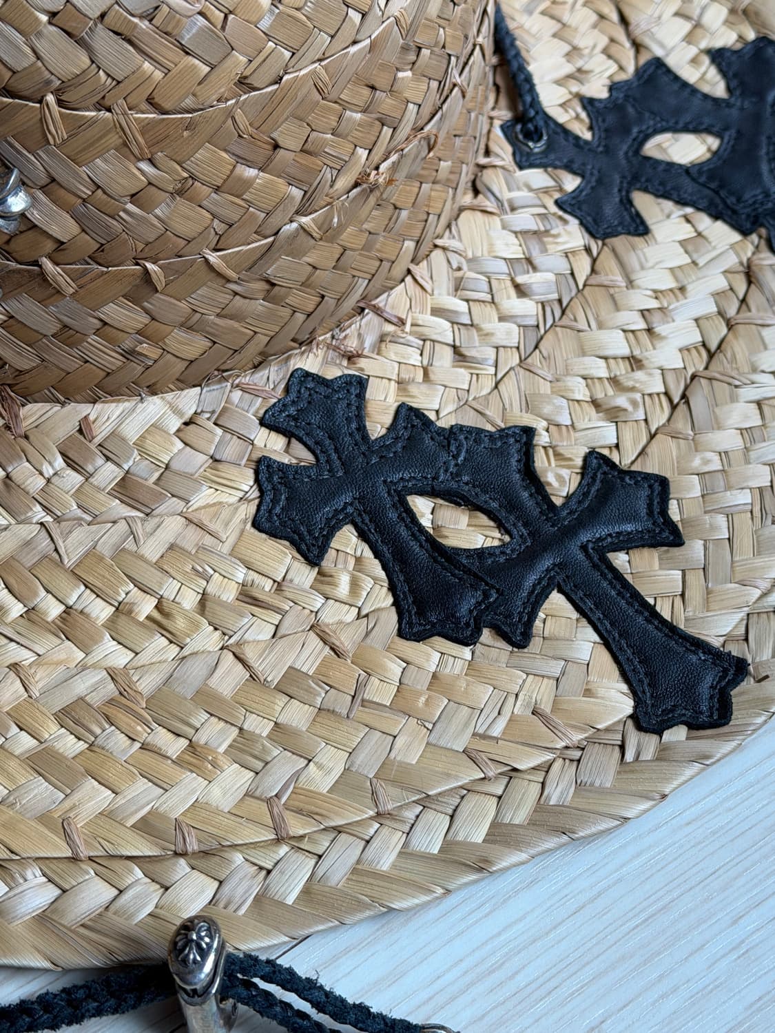 크롬하츠 세메터리 패치 라탄 모자 햇 상품이미지3