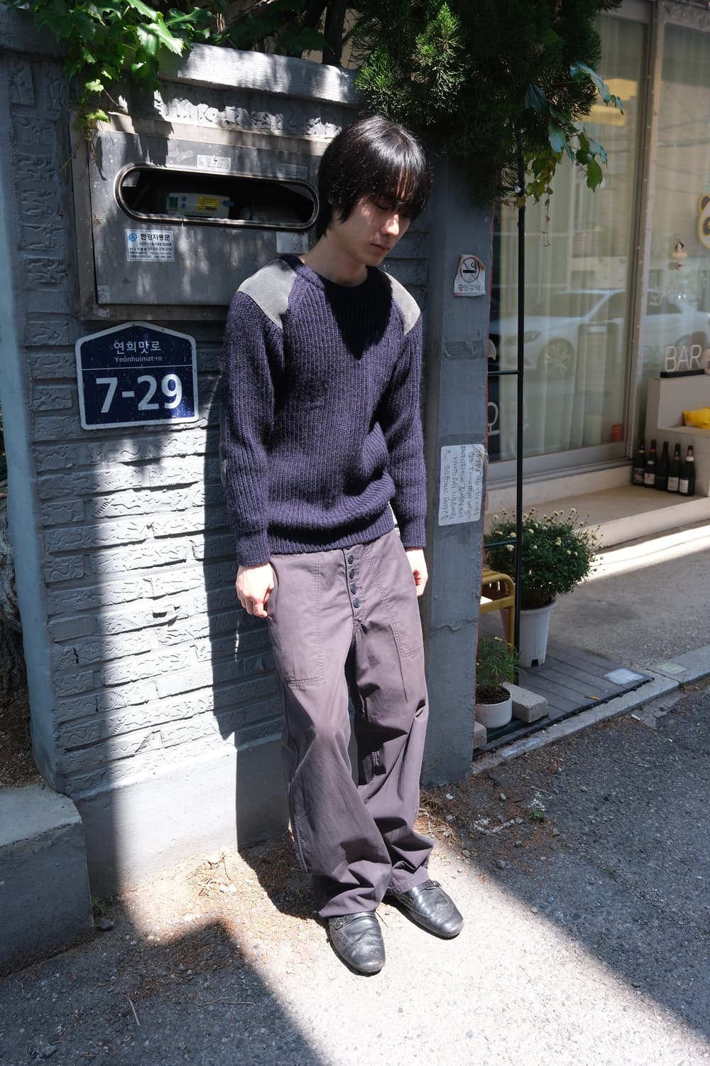 Comme des garcons homme 패치 니트 s 상품이미지1