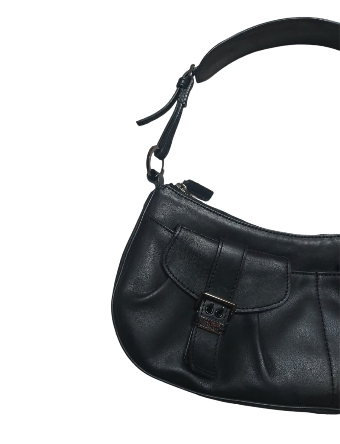 디올 빈티지 스트릿 시크 본디지 레더 숄더백 상품이미지4