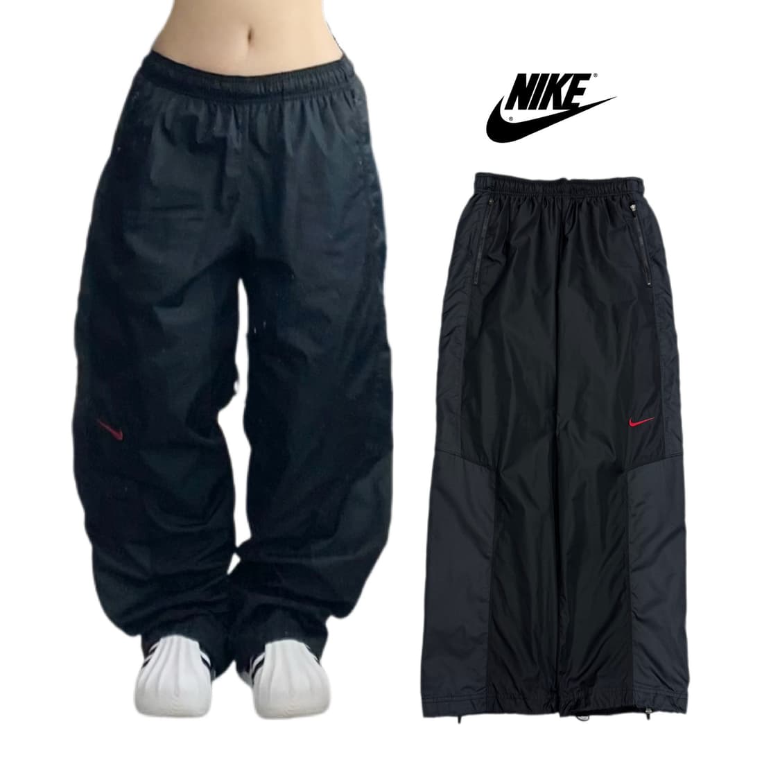 나이키 미들스우시 올드스쿨 와이드 바람막이 트랙팬츠 상품이미지1