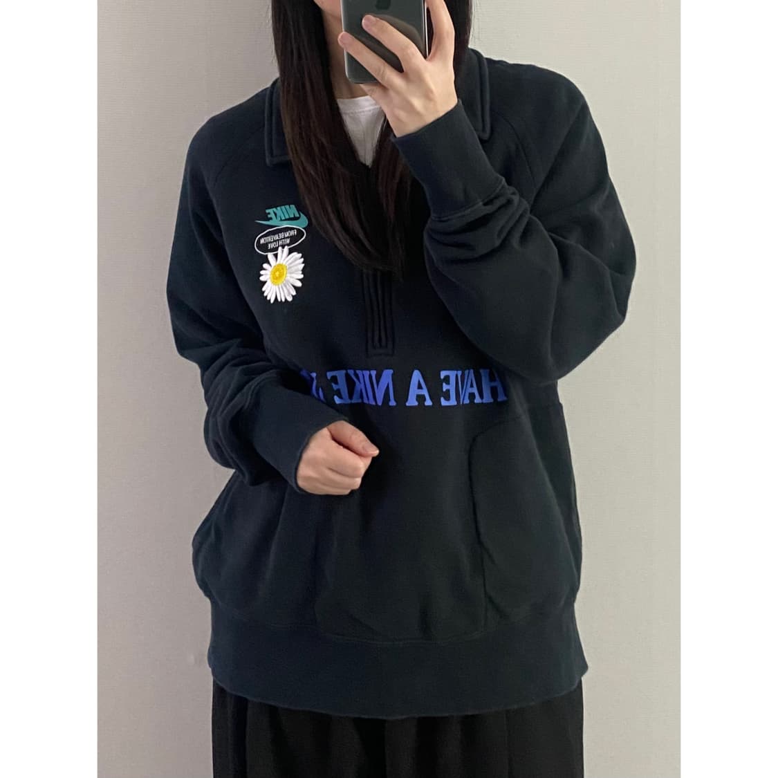 나이키 반집업 맨투맨 상품이미지1