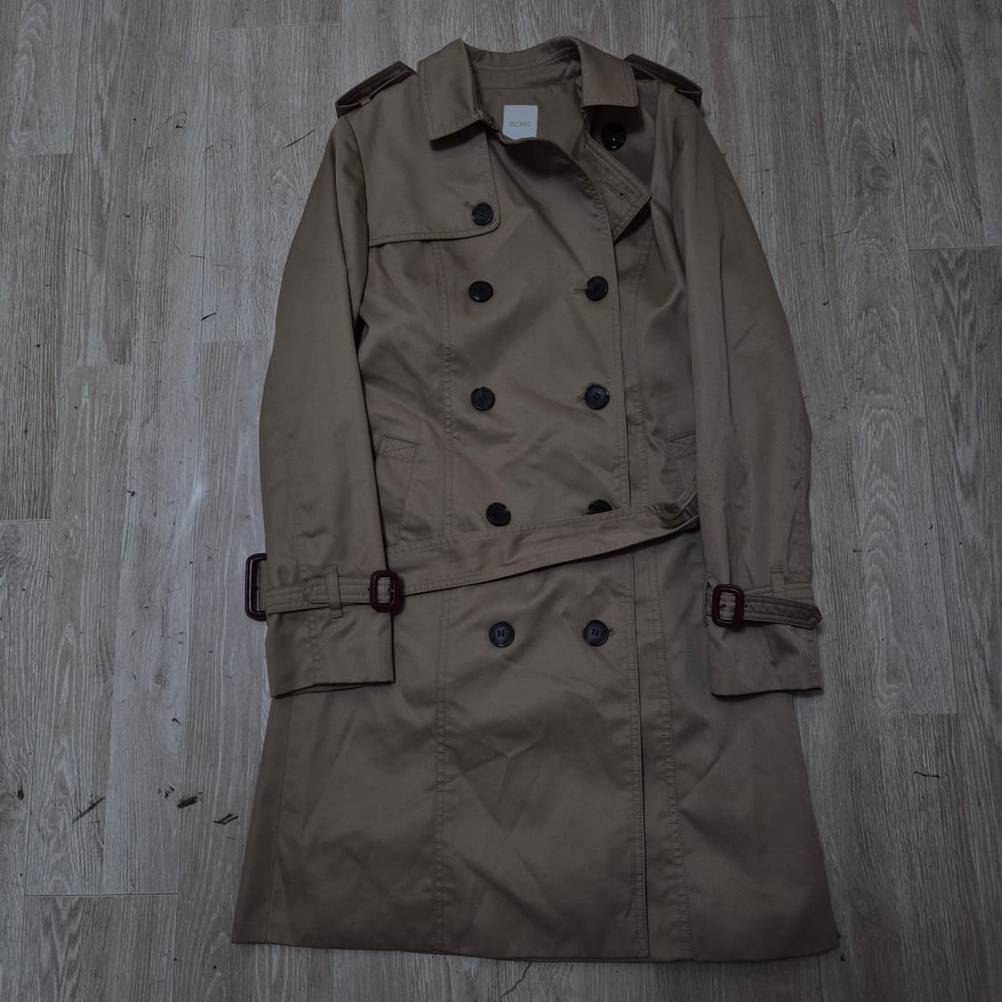 BCBG 비씨비지 여성 더플 더블 트렌치코트 55-66 상품이미지1