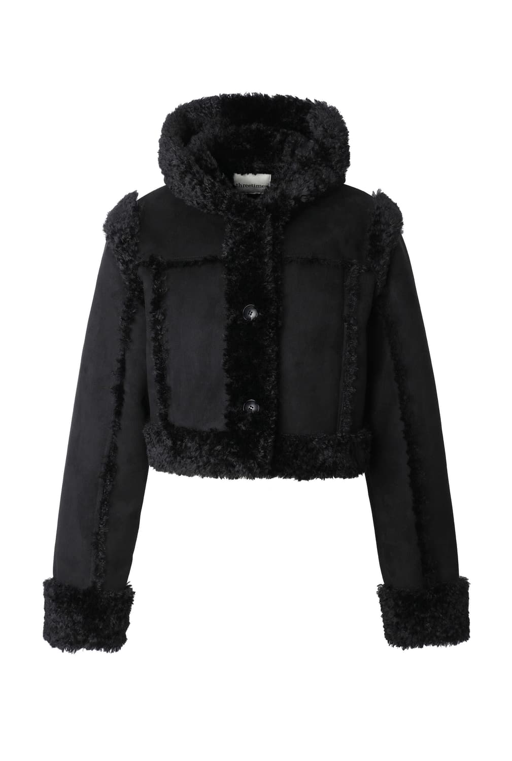 [A+상태] 쓰리타임즈 베이비퍼 후드 무스탕 상품이미지1