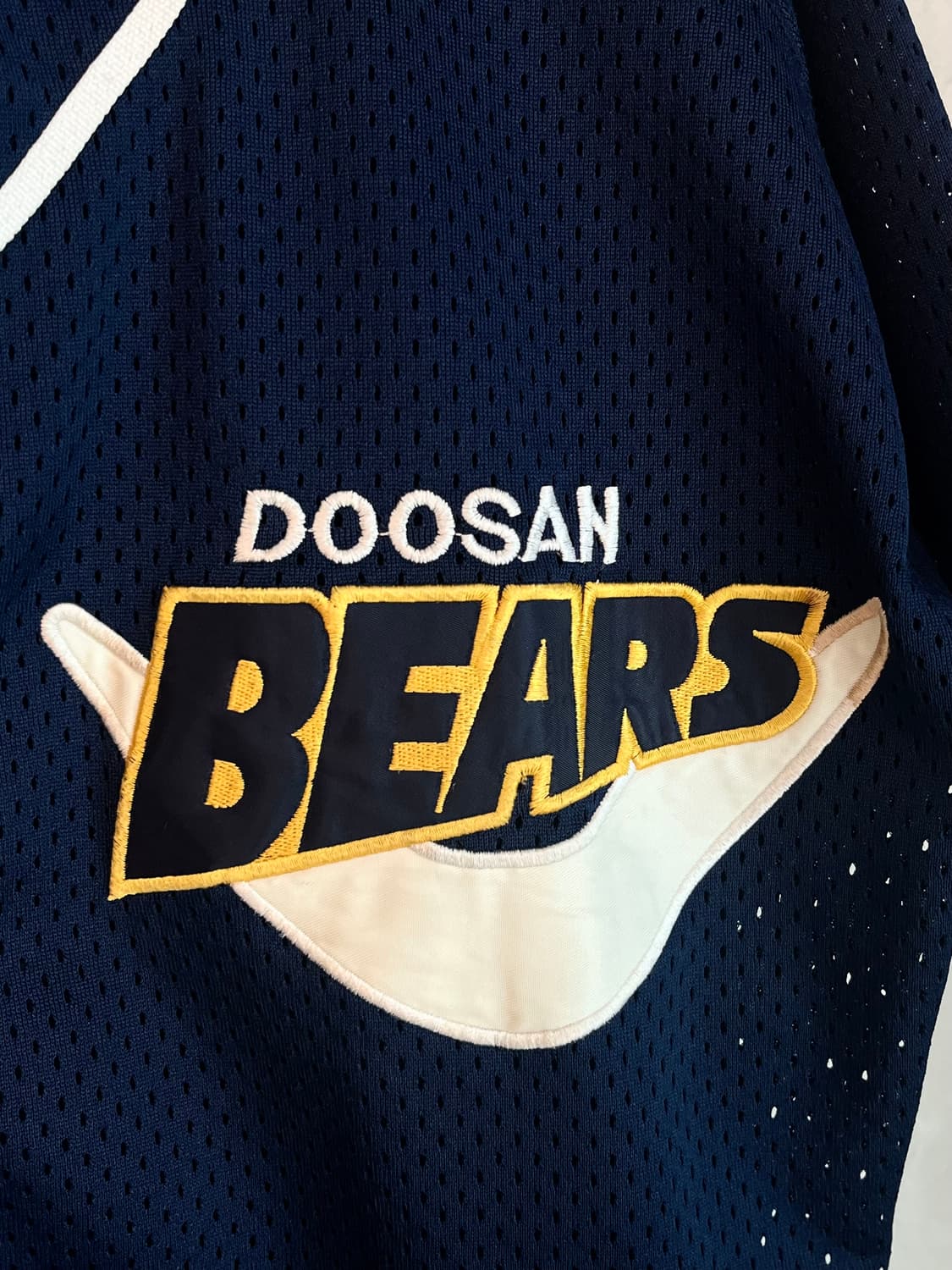 2001 두산베어스 한국시리즈 우승 원정 반달 노마킹 유니폼 (95) 상품이미지7