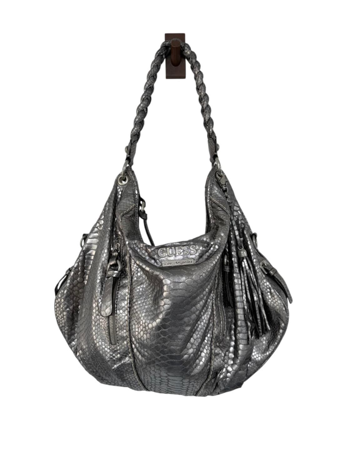 게스 00‘s 빈티지 숄더백 실버 상품이미지1