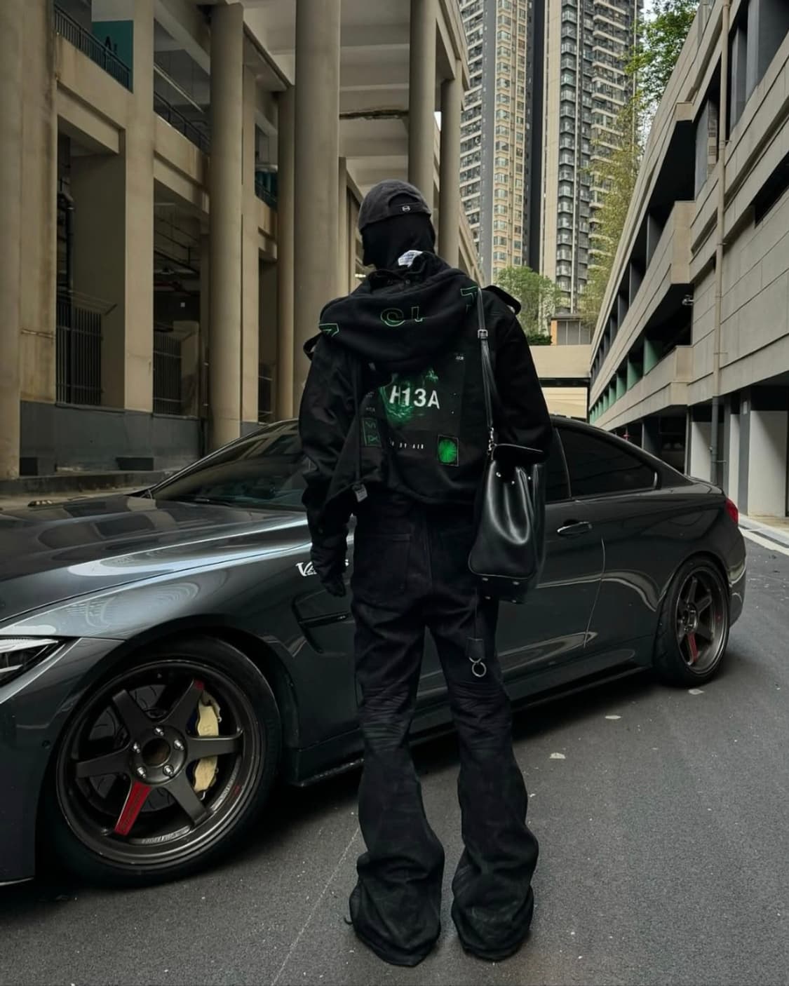 후드 바이 에어 크롭 트러커 자켓 데님 후디 HBA 상품이미지2