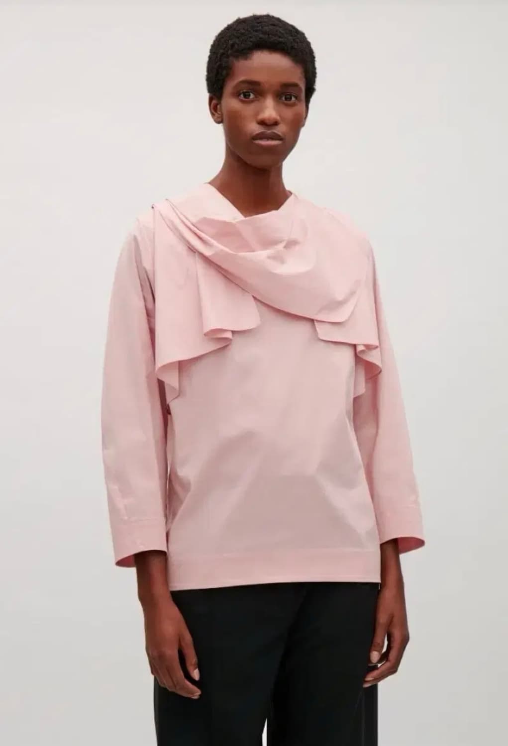 cos 드레이프 블라우스 상품이미지1