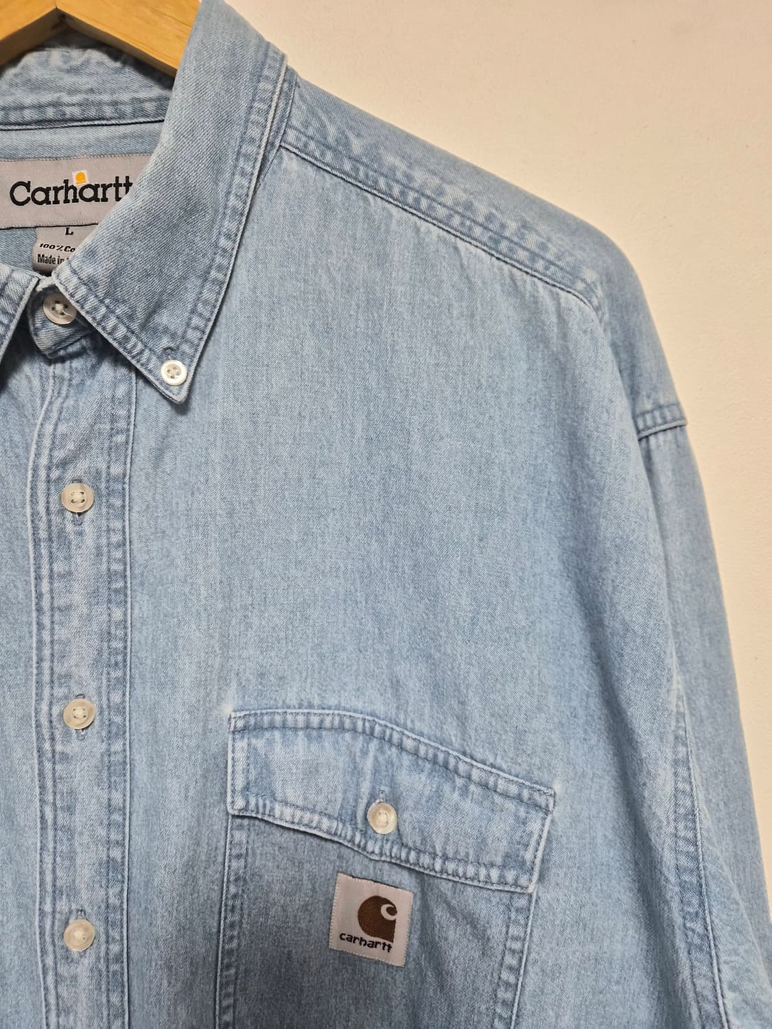 칼하트Carhartt 데님 셔츠 L사이즈 - S279 상품이미지3