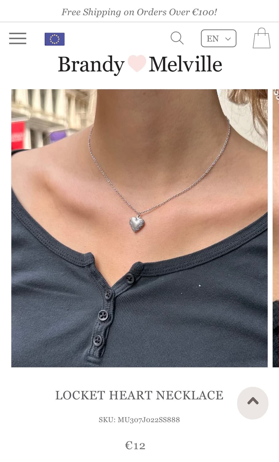 브랜디멜빌 로켓 하트 목걸이 상품이미지1