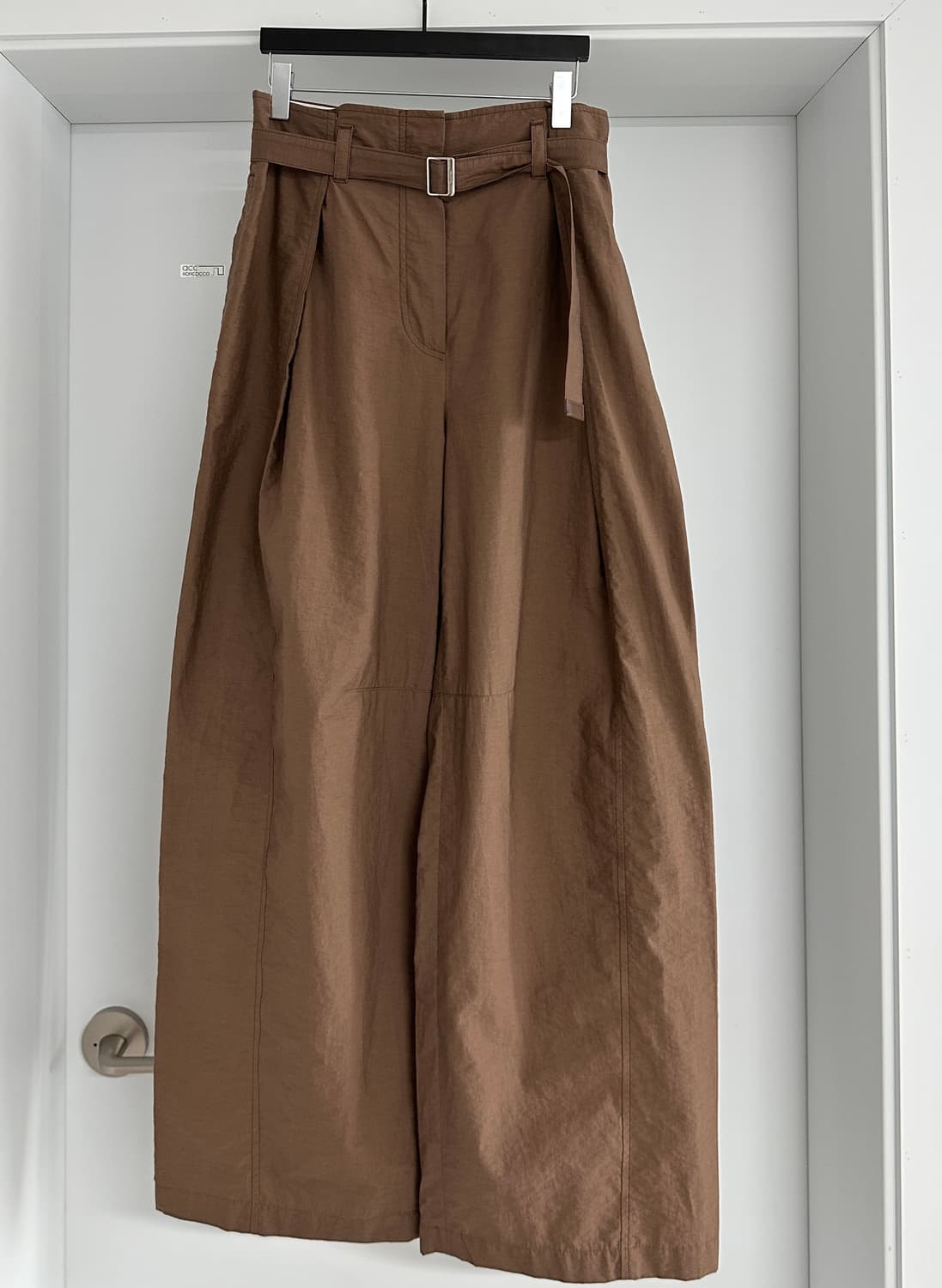 [시스템 / SYSTEM] 여성 브라운 와이드 팬츠 상품이미지1