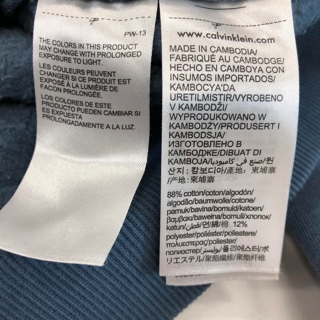 ck 캘빈클라인 베이직 후드집업 L 오버 상품이미지6