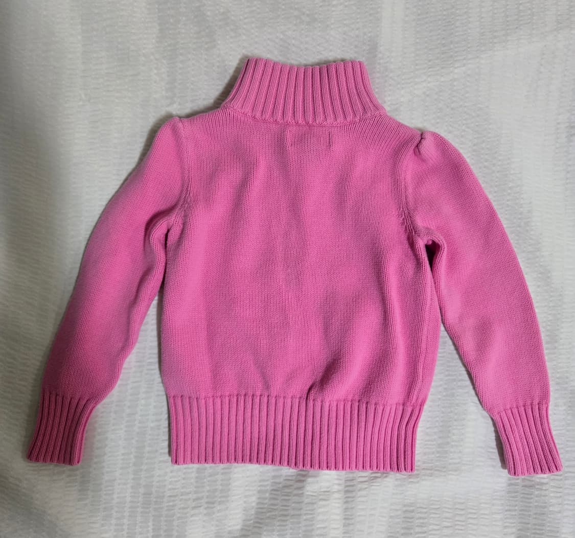 폴로 랄프로렌 빅포니 핑크 꽈베기 니트 집업 가디건 상품이미지2