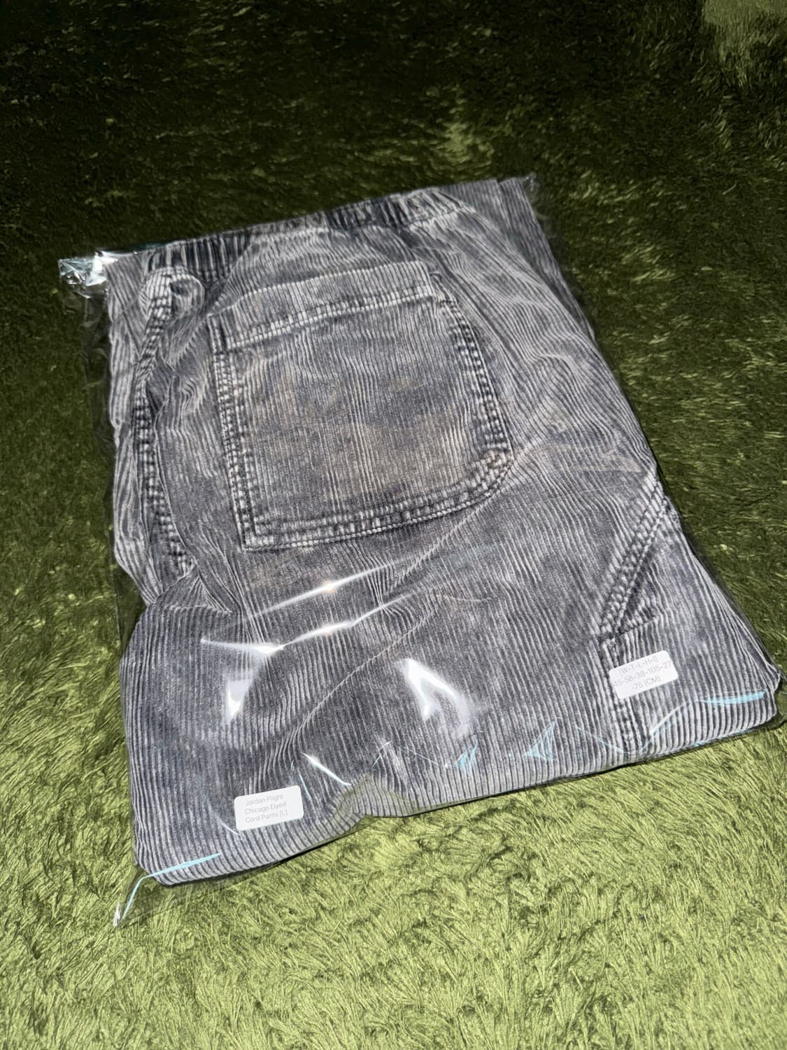 [L] 조던 플라이트 시카고 워시드 코듀로이 팬츠 블랙 그레이 상품이미지10