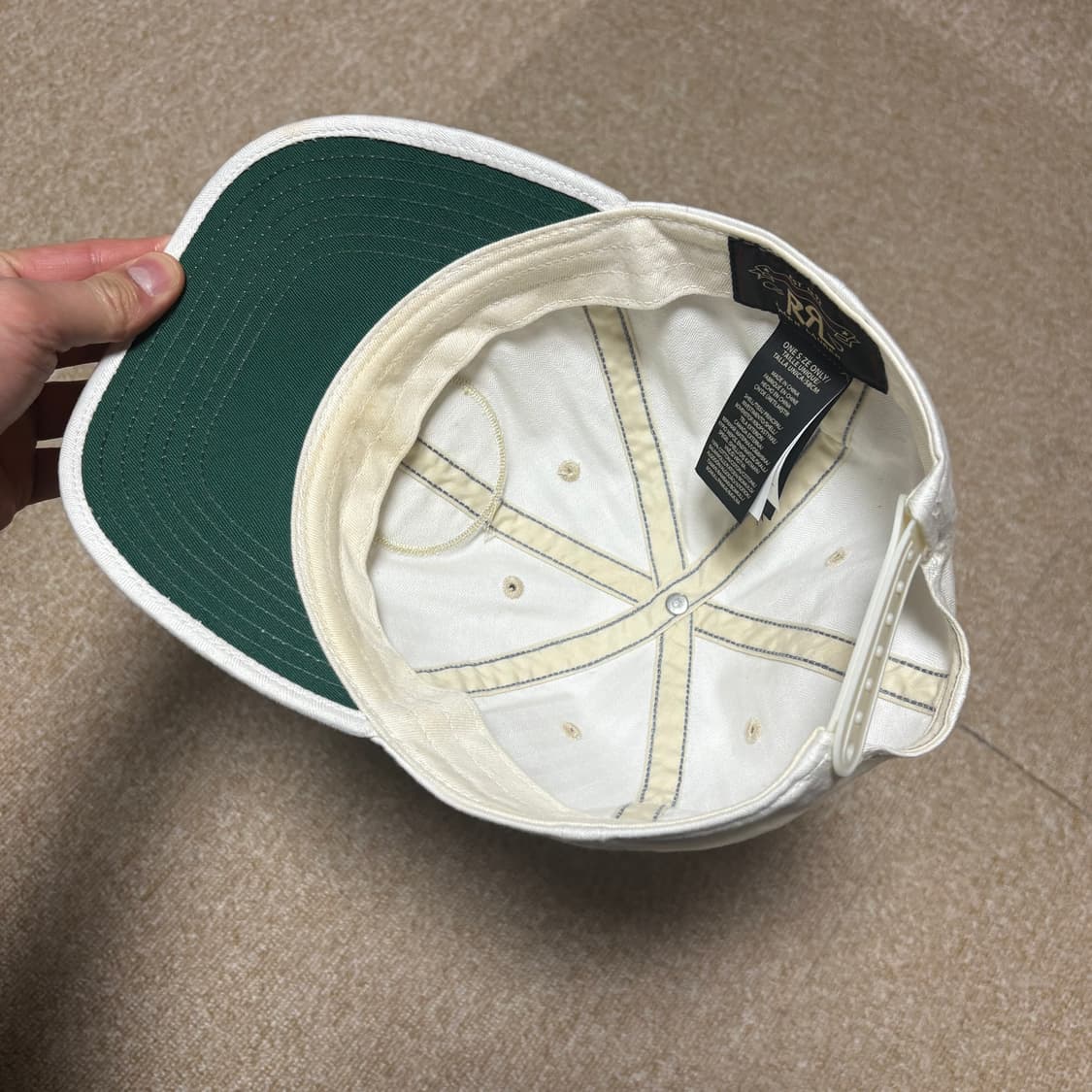 RRL 볼캡 화이트 상품이미지6