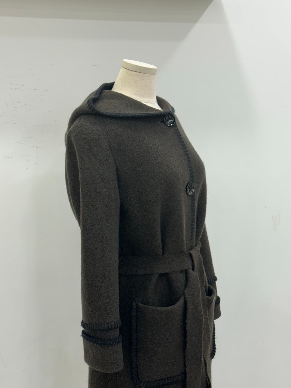 가이거 버진울 후드 코트 상품이미지5