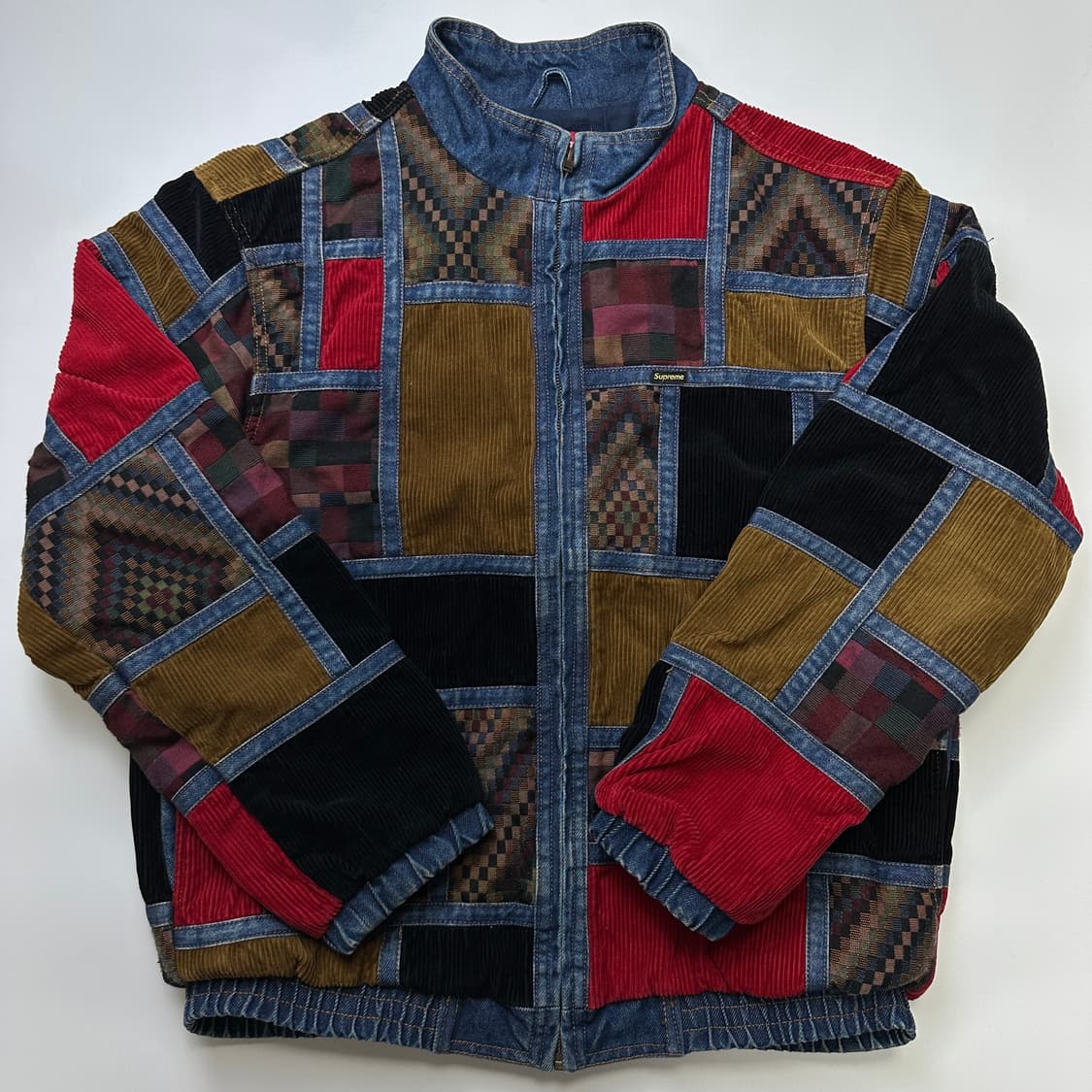 SUPREME 18FW 슈프림 코듀로이 패치워크 데님 자켓 상품이미지1