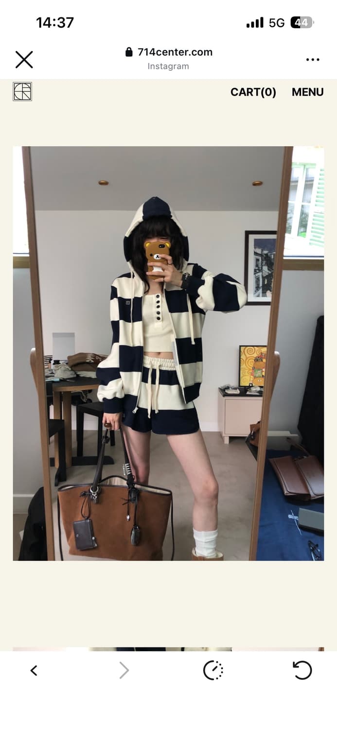 714center highteen track set navy 상품이미지1