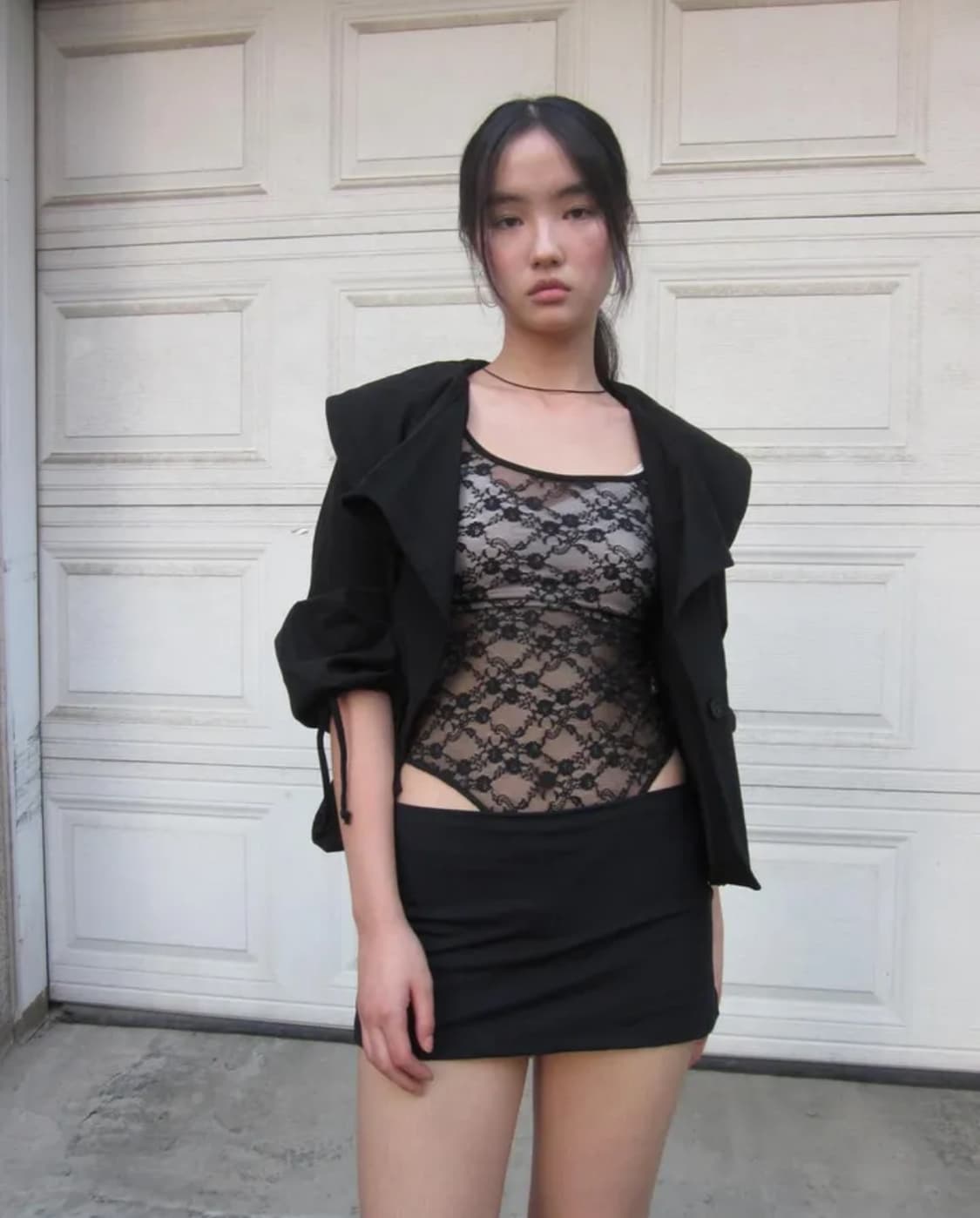 lace jumpsuit black 상품이미지3
