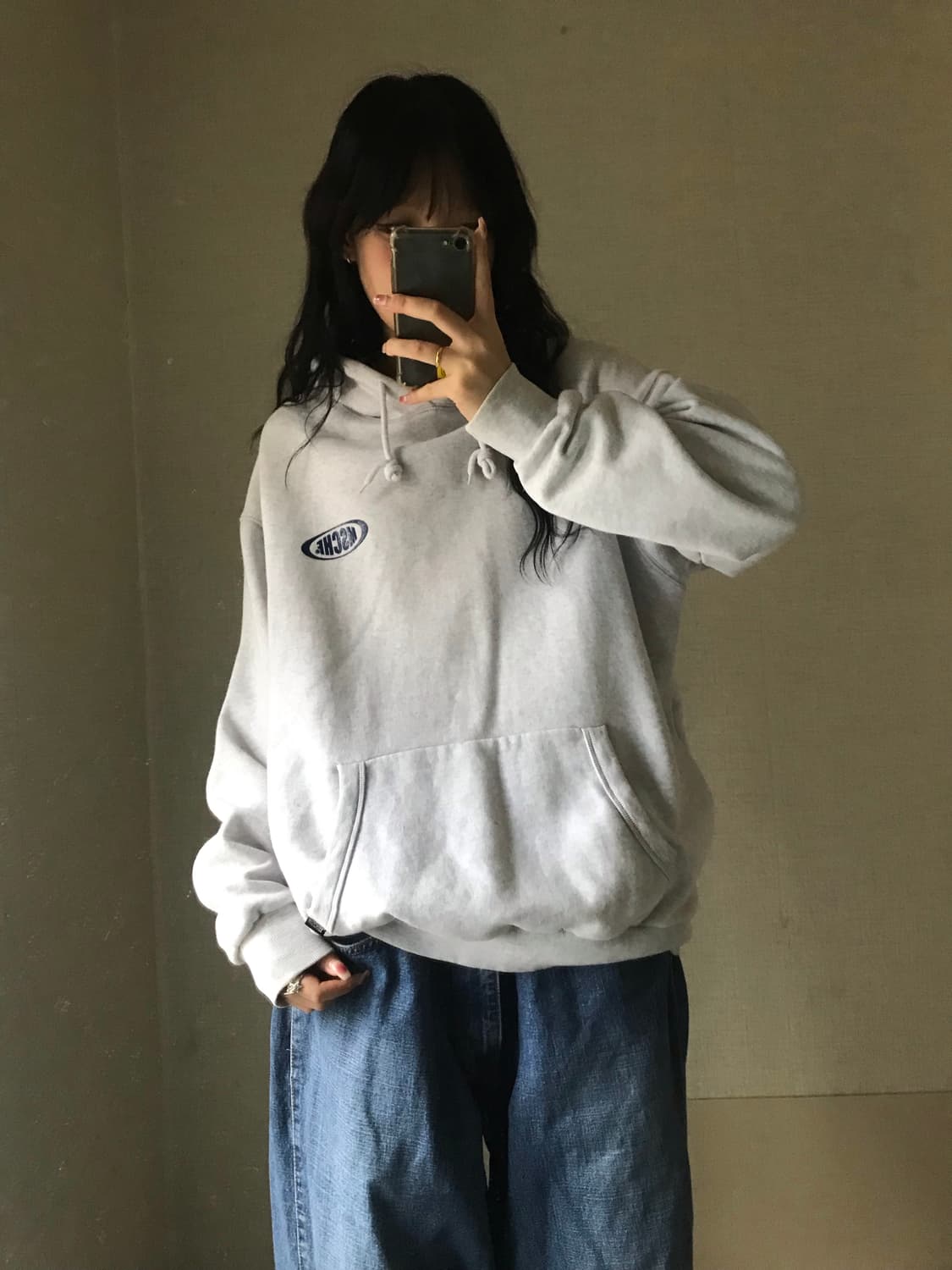 미스치프 멜란지 후드티 상품이미지3