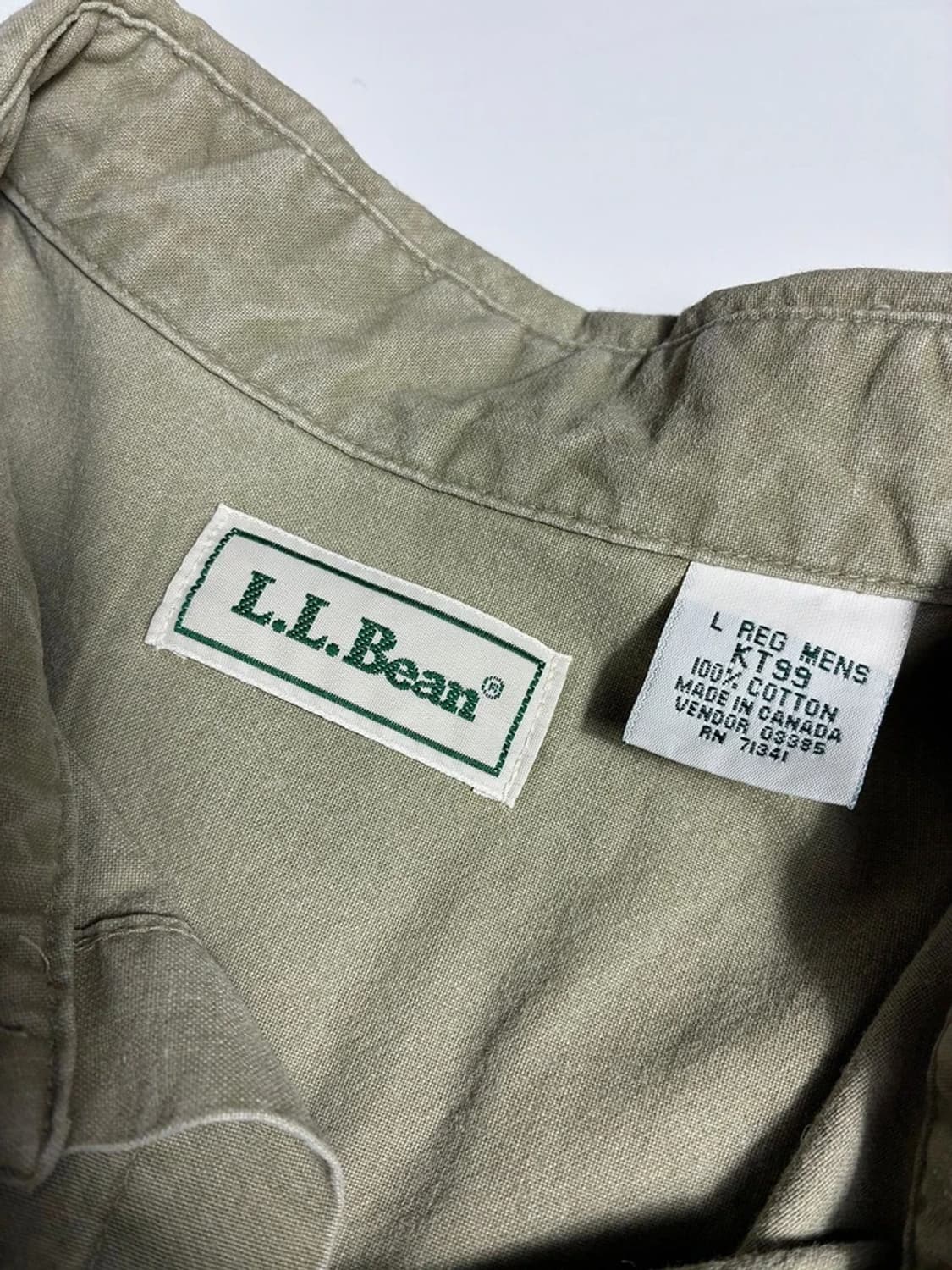 엘엘빈 L.L.Bean 올리브 더블 포켓 워크 셔츠 R2004 상품이미지6